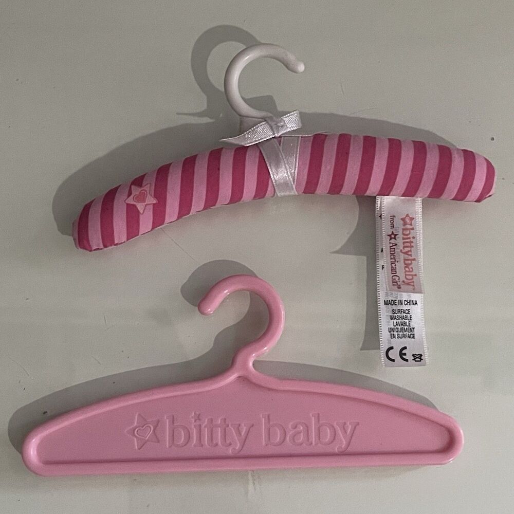 2 American Girl Doll Bitty Baby Hangers Clothing Accessories